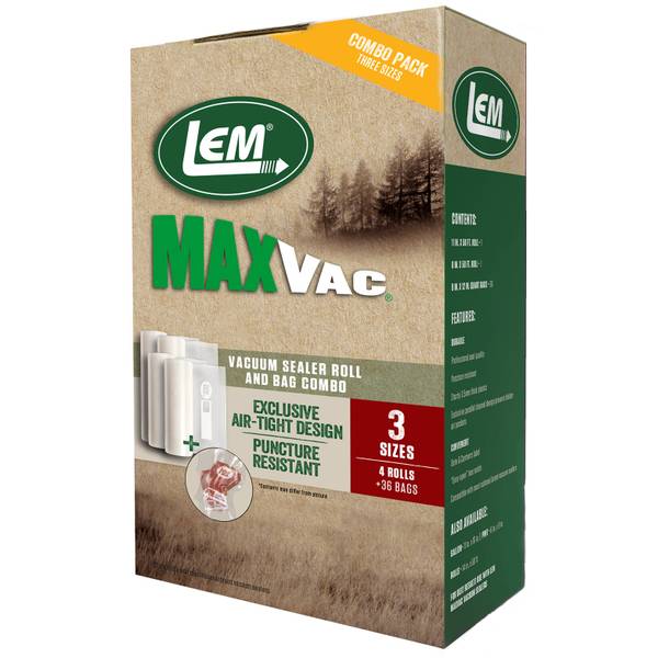 Lem 1382 MaxVac Vacuum Bags and Rolls - Combo Pack
