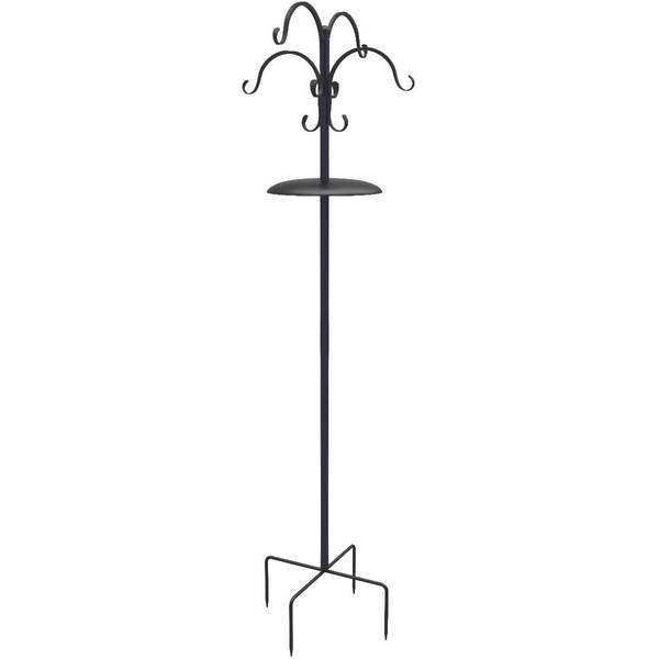 Worth Garden 6-Pack 7 Plant Hanger Bracket - Forged Wrought Iron  Powder-Coated Heavy Duty Wall Hook - Black Plant Hanging Hooks - Durable  and Stable