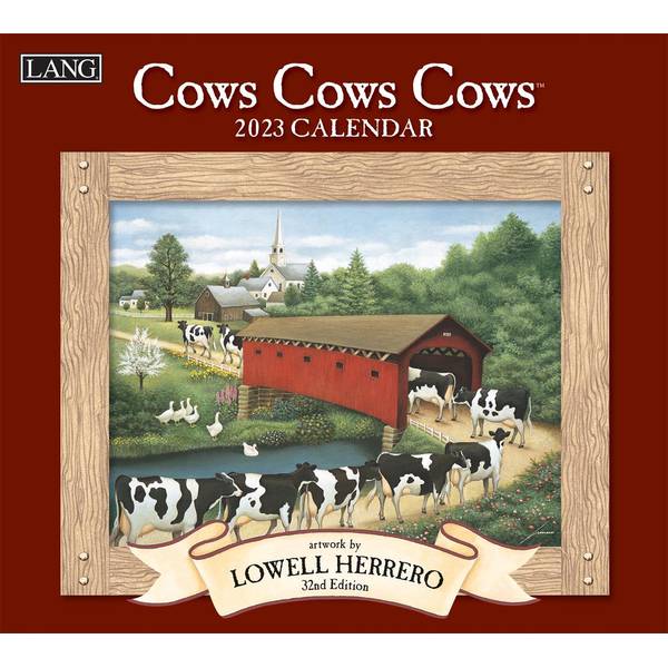Lang 2023 Cows, Cows, Cows Wall Calendar 24991001909 Blain's Farm