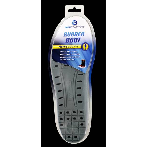 Sof Comfort Rubber Boot Insoles 