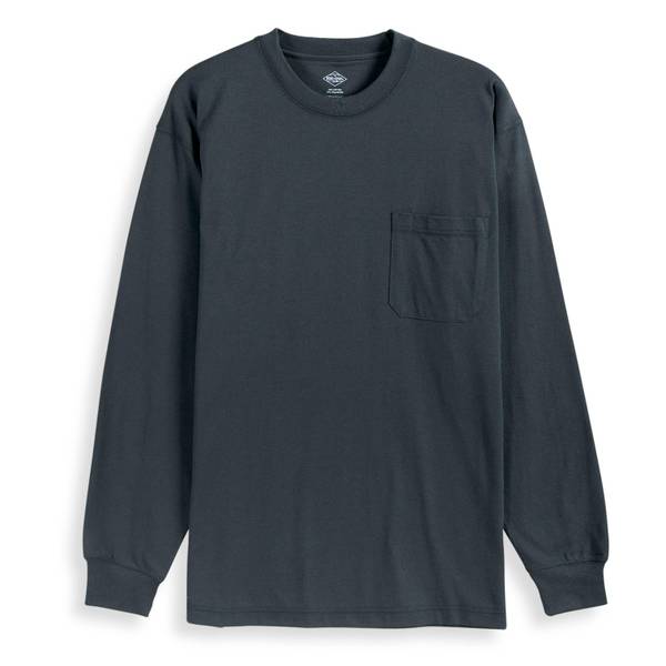 Work N' Sport Men's Long Sleeve Lightweight Pocket Tee Shirt