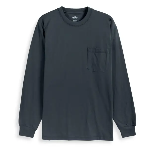 Work N' Sport Men's Long Sleeve Lightweight Pocket Tee Shirt