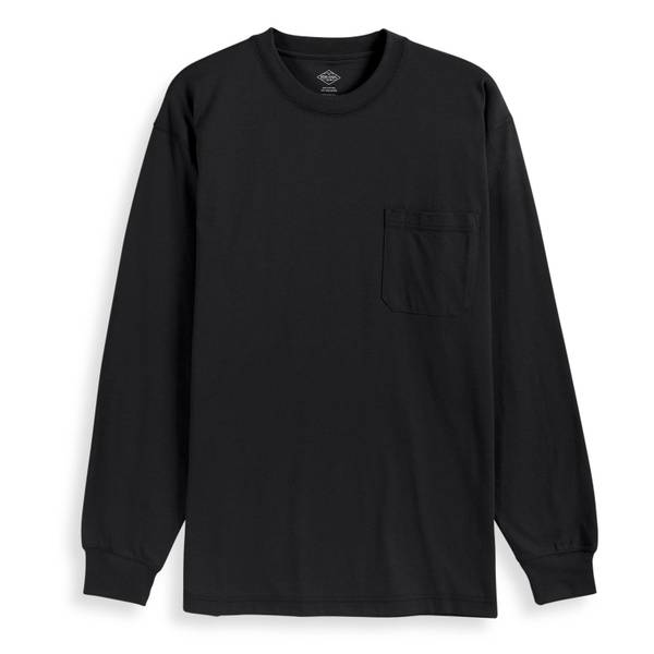 Work N' Sport Men's Long Sleeve Lightweight Pocket Tee Shirt