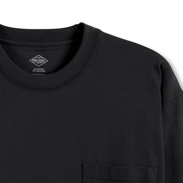 Work N' Sport Men's Long Sleeve Lightweight Pocket Tee Shirt