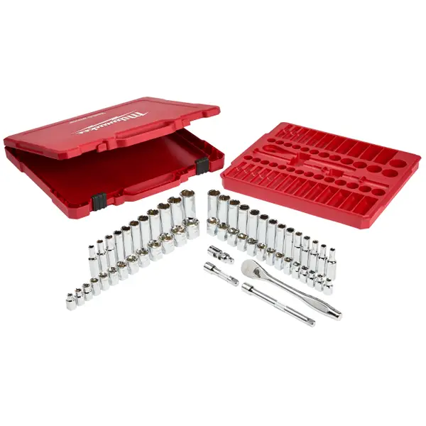 Milwaukee 19 Pc. SHOCKWAVE Impact Duty 1/2 Drive SAE Deep 6 Point Socket  Set, Socket Wrenches -  Canada