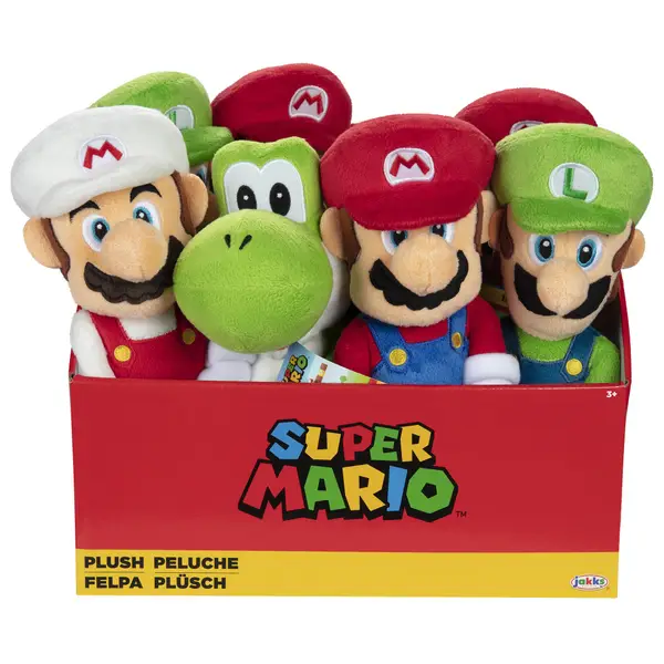 Mario Pelchat スコア「PELCHAT」フランコフォン Jakks Pacific Super Mario Plush Assortment - 409474 | Blain's Farm