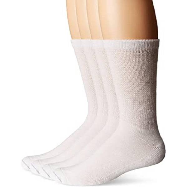 Dr. Scholl's Men's 4-Pack Diabetic Socks, White, M - DSM-22038-C4-White ...