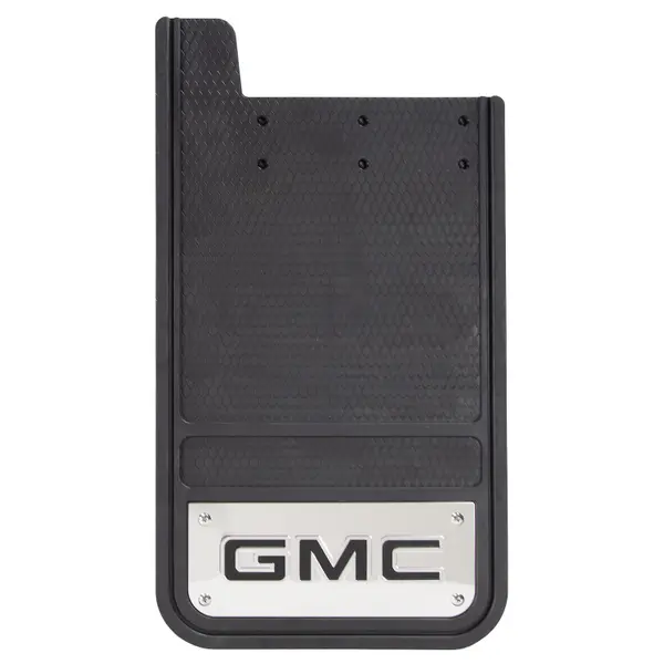 1 Pair New GM General Motors GMC Black Mud Flaps 12"x18" 