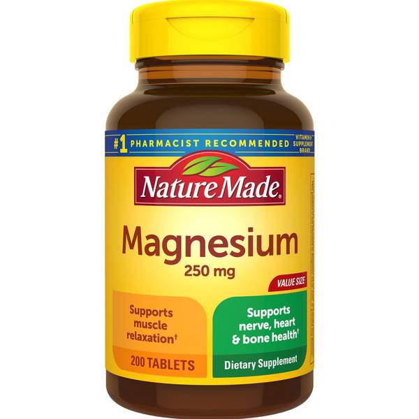 Nat Wereldvenster Van Nature Made 200 Count Magnesium 250mcg Tablets - 8816167 | Blain's Farm &  Fleet