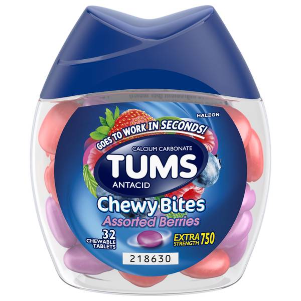 Photo of TUMS Chewy Bites Antacid Tablets Assorted Berries - 32 Count