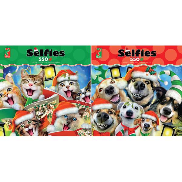 Ceaco 550-Piece Holiday Selfies Puzzle Assortment - 2348 | Blain's