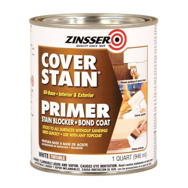 Rustoleum 03504 1 Quart White Oil Base Primer Sealer Stain Killer Bond Coat