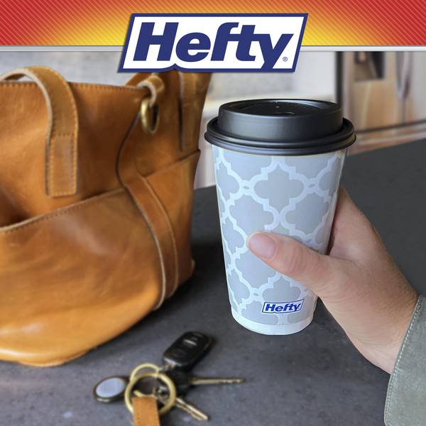 Hefty Disposable Hot Cups with Lids, 16 Ounce, 20 Count 16oz - 20 Count