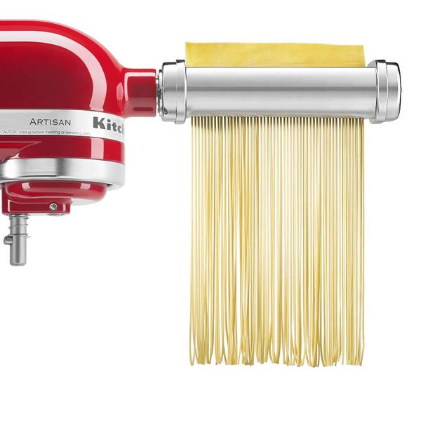 KitchenAid KSMPRA 3 Piece Pasta Roller & Cutter Attachment Set, Silver and  Norpro Pasta Drying Rack Bundle