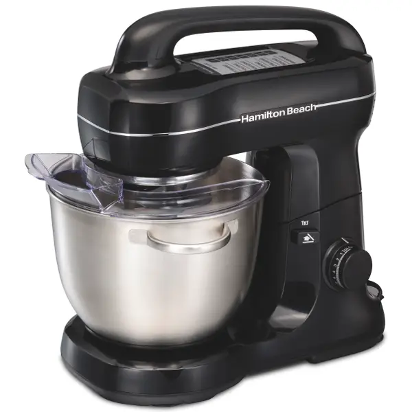 Hamilton Beach 4 Qt 7-Speed Stand Mixer, Stainless Steel Bowl