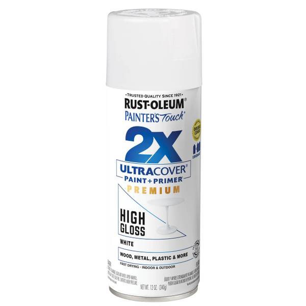 12 oz. Double Coverage Gloss White Spray Paint