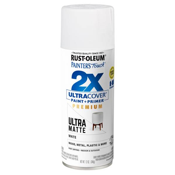Rust-oleum 12oz 2x Painter's Touch Ultra Cover Spray Paint White