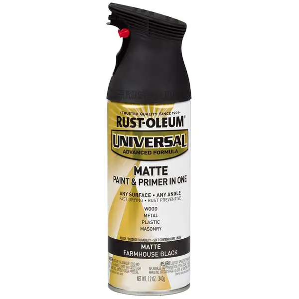 12 oz Ultra Cover Black Matte Spray