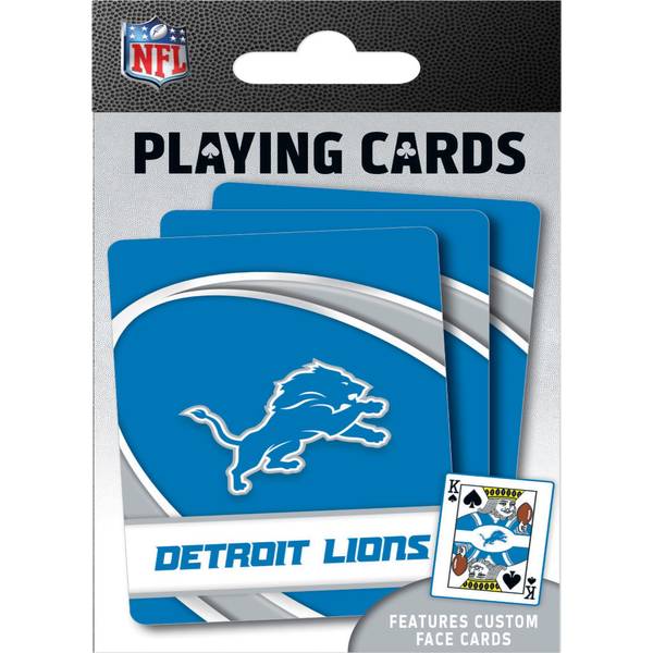 Masterpieces Puzzle 91716 NFL Detroit Lions Playing Cards