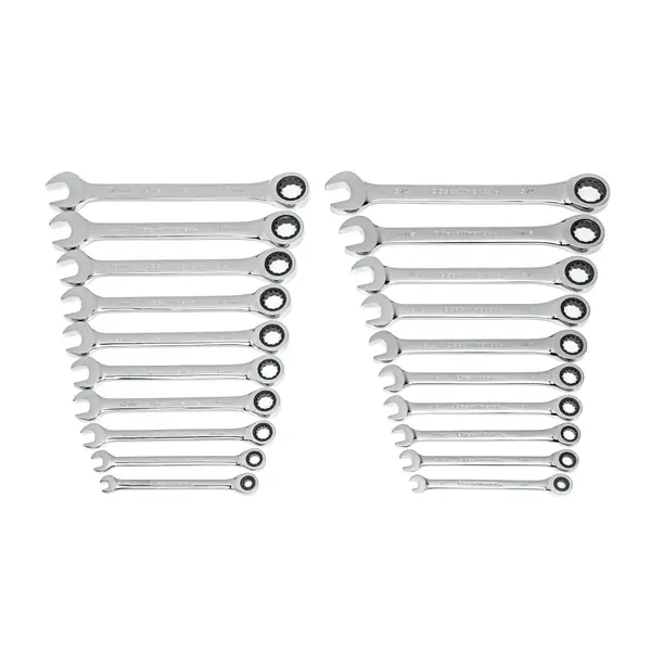 20-Piece 72-Tooth Ratcheting Combination Wrench Set