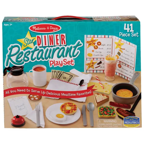 melissa and doug diner restaurant playset