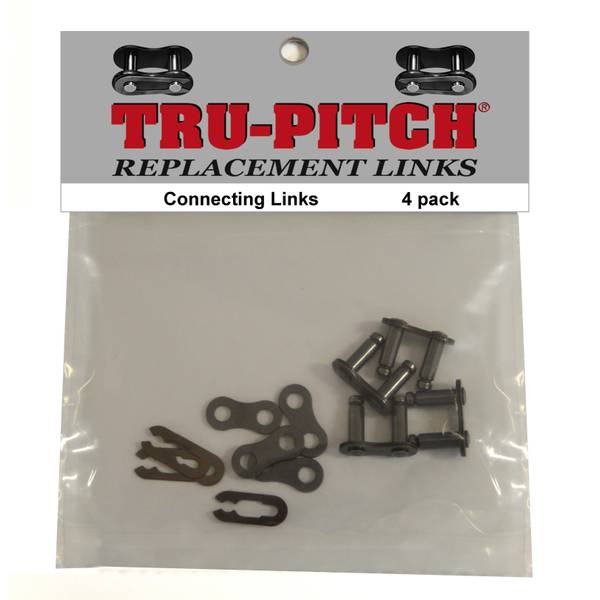 Photo of 4-Pack #40 Roller Chain Connecting Links