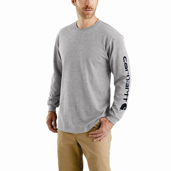 Carhartt Men's Loose Fit Heavyweight Long-Sleeve Logo Graphic T-Shirt ...