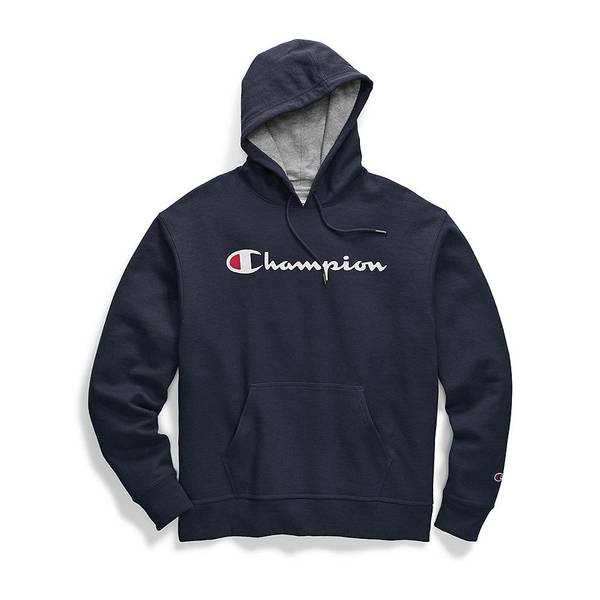 champion powerblend graphic hoodie