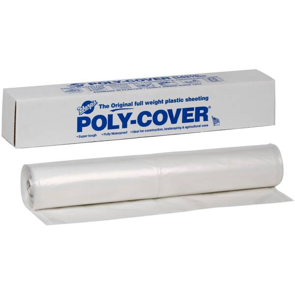 10'x 25' Clear Poly Sheeting Shelf Pack