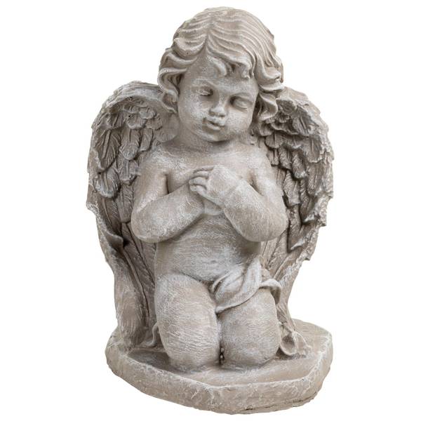 Photo of 16" Stone Kneeling Angel