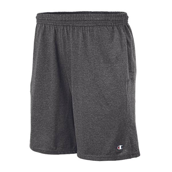 Champion Men's Jersey Shorts, Granite Heather, L - 85653-G61-L | Blain ...