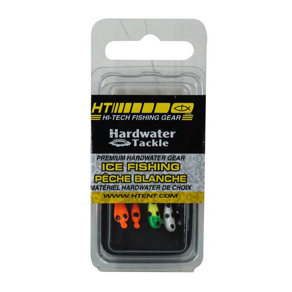 Hi-Tech Fishing 5 Pack Assortment #8 Hardwater Micro Jig Moon Glow