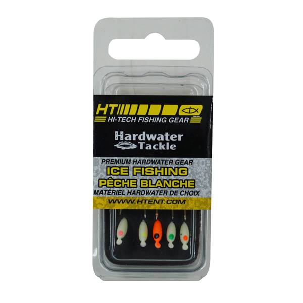 5 Pack Assortment #8 Hardwater Micro Jig Moon Glow