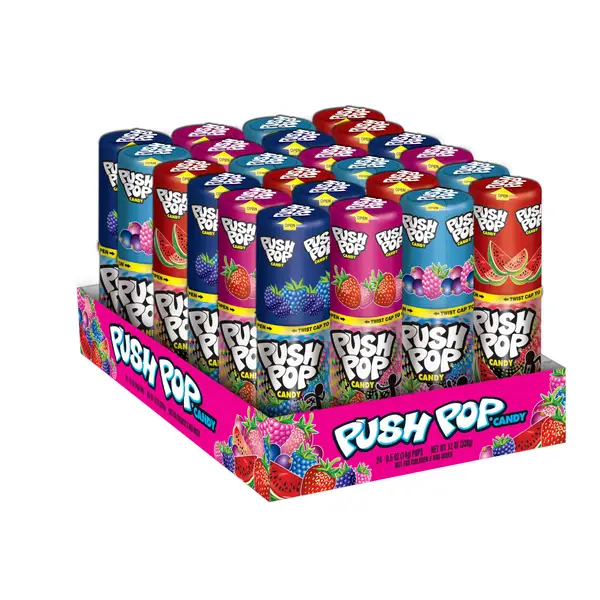 Jumbo Push Pop, Assorted Flavor Spring Lollipop, 1.06oz