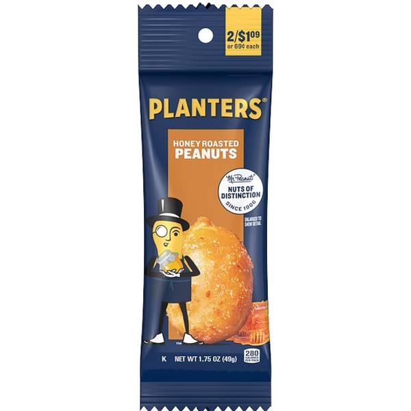 Planters 1.75 oz Honey Roasted Peanuts 304202 Blain's Farm & Fleet