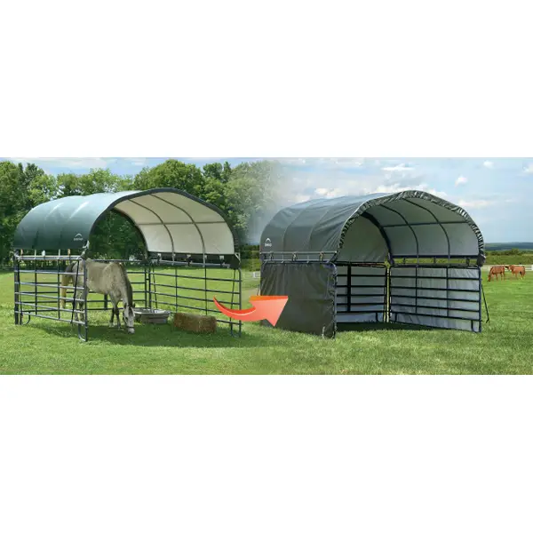 ShelterLogic 12'x12' Corral Shelter Enclosure Kit Green 51482