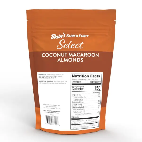 Blain's Farm & Fleet 12 oz Select Coconut Macaroon Almonds