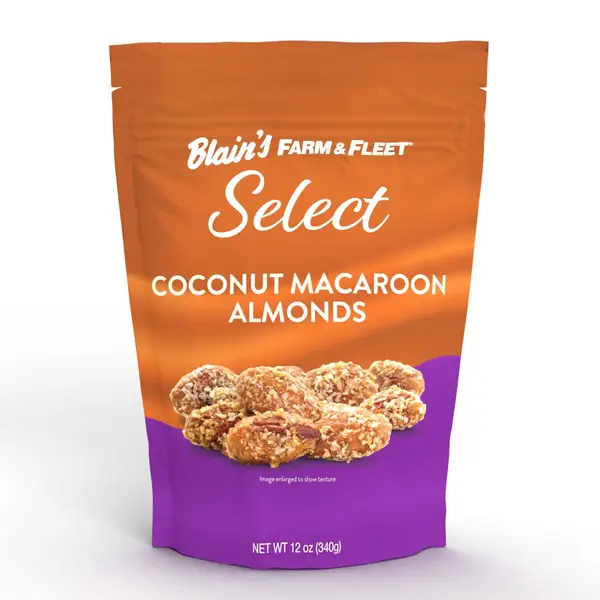 Blain's Farm & Fleet 12 oz Select Coconut Macaroon Almonds