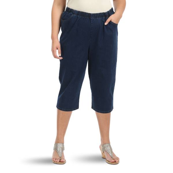 Chic Women's Plus Size Stretch Pull-On Capri Pants - 2CS97SL-26 | Blain ...