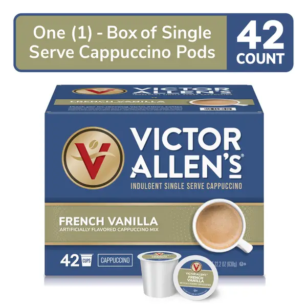 Victor Allen's Coffee 42-Count French Vanilla Cappuccino Single