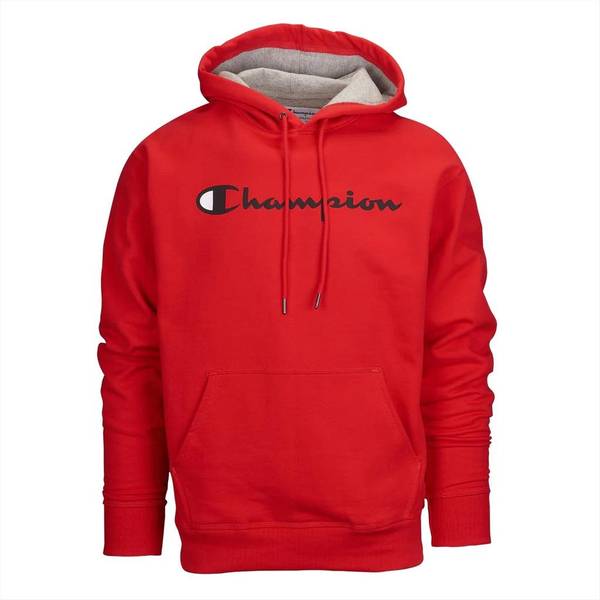 Champion men's powerblend discount script graphic hoodi