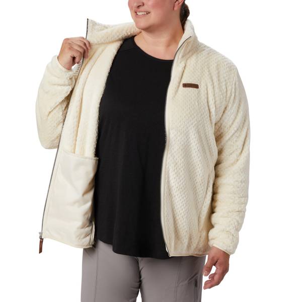columbia fire side sherpa full zip jacket women's plus sizes