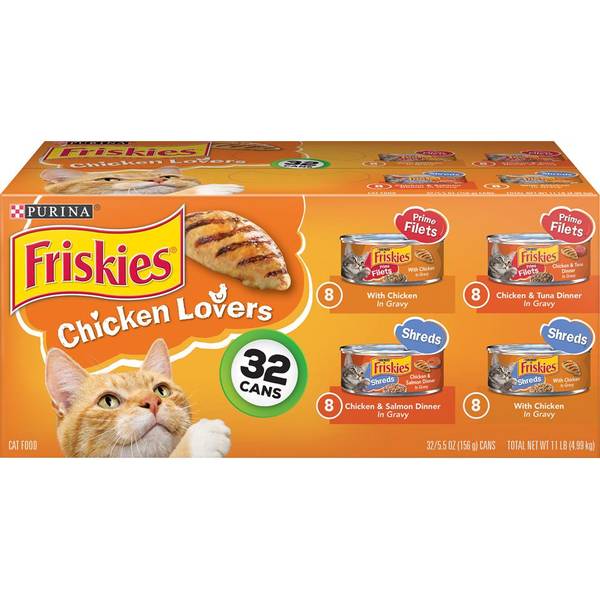 Friskies 32 Count 5.5 oz Chicken Lovers Variety Pack Cat Food