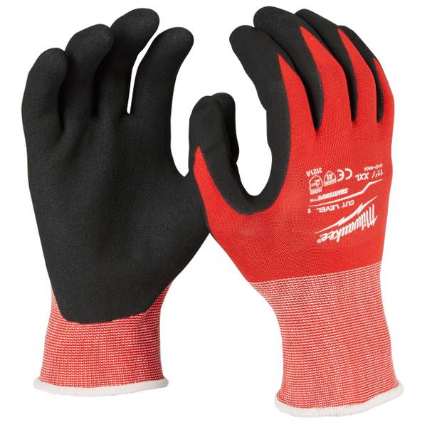 Milwaukee Cut 1 Dipped Work Gloves, 2XL - 48-22-8904 | Blain's Farm & Fleet