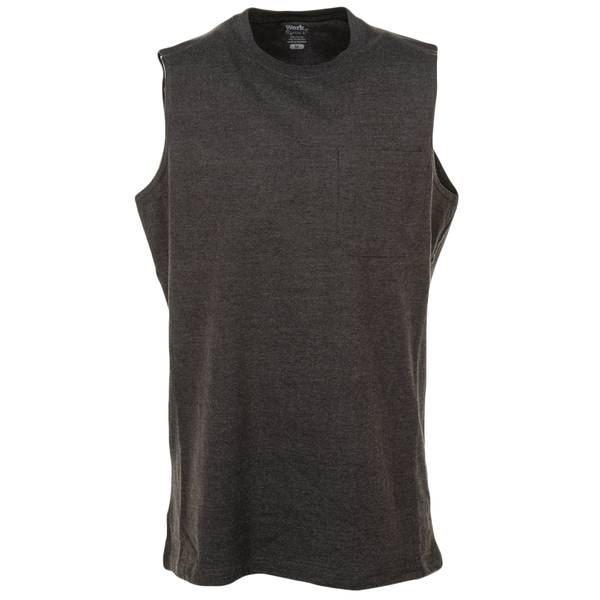 Work n' Sport Men's Sleeveless Jersey Tee, Charcoal, LT - 89550-026WSX ...