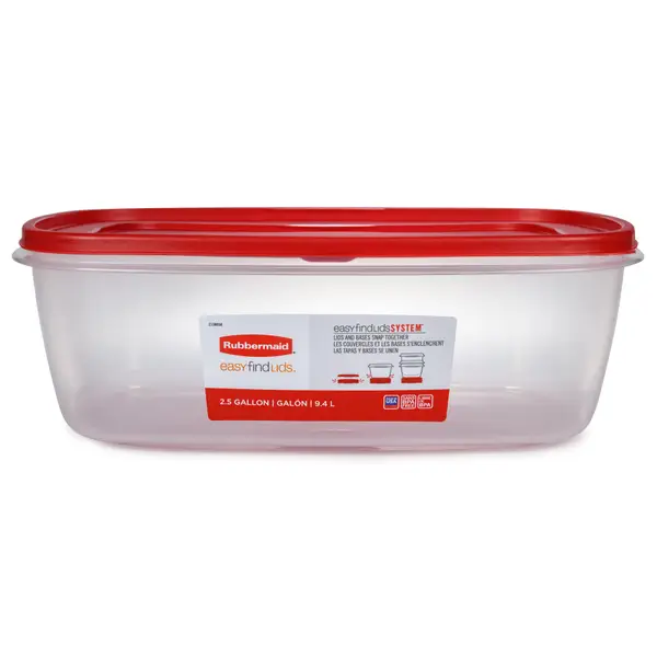 Rubbermaid Take Alongs Containers + Lids Rectangles With Quik Clik Seal  Large 1 Gallon - 2 Count - Safeway