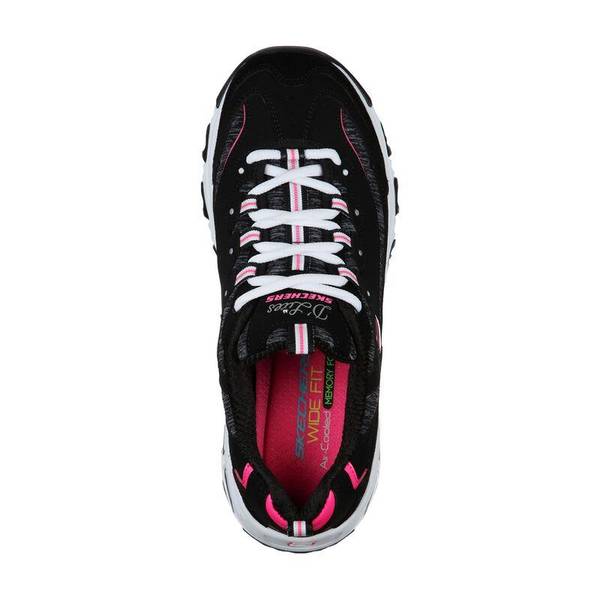 Skechers Women's D'lites Me Time Athletic Shoes - 11936-BKHP-6.5