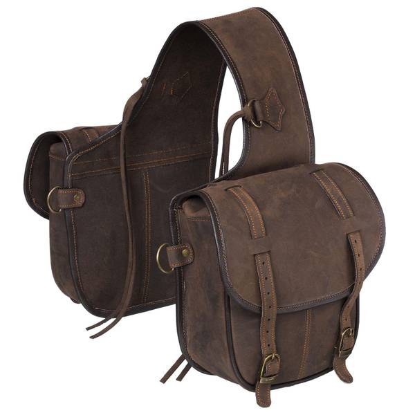 Photo of Soft Leather Saddle Bag Brown