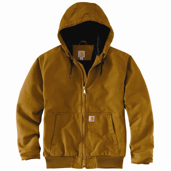 Carhartt Men's Duck Quilt-Lined Active Jacket - 104050-BRN-2X