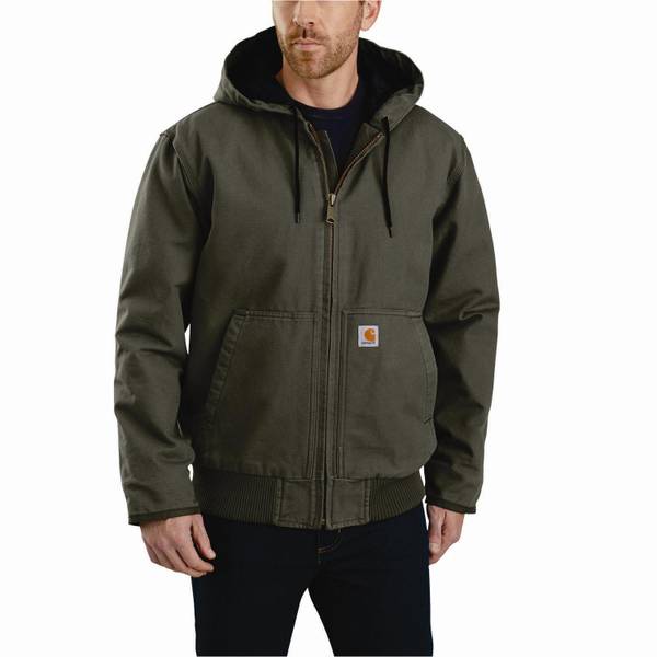 Carhartt Men's Washed Duck Active Jacket - 104050-DKB-2X | Blain's